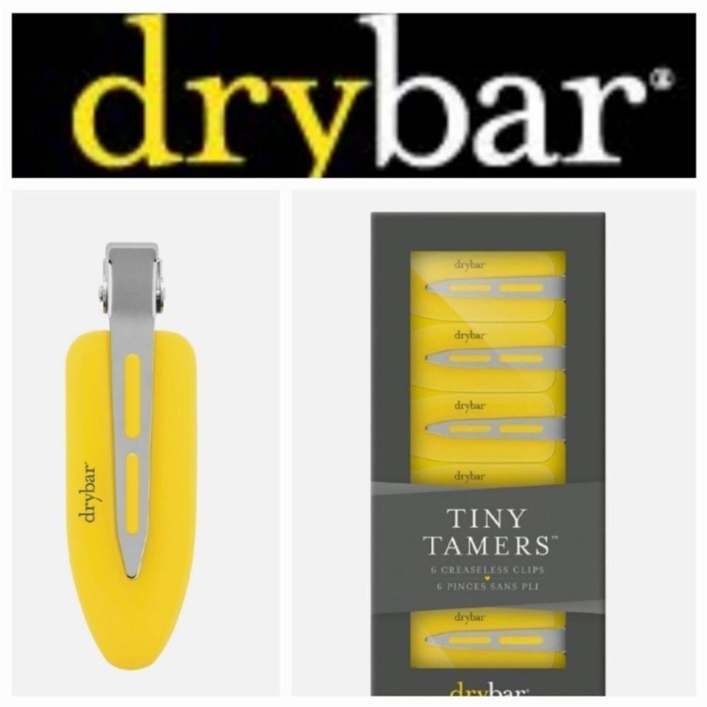 Dry Bar Tiny Tamers SET of 6 Creasless Hair Clips NEW NIB
